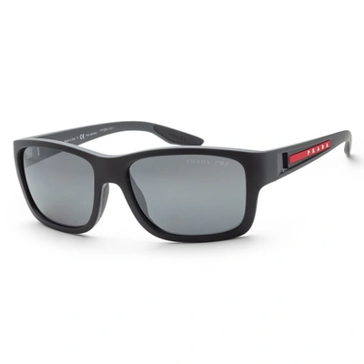 Shop Prada Men's Linea Rossa 59mm Sunglasses In Blue