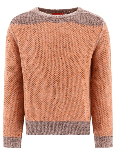 Shop Eckhaus Latta "garden" Sweater In Orange
