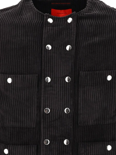 Shop Eckhaus Latta Wide Wale Corduroy Oversized Jacket In Black