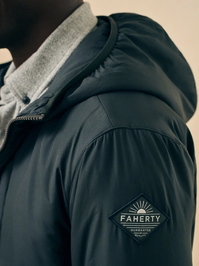 Shop Faherty Atmosphere Full Zip Hoodie In Mountain Black