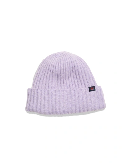 Shop Faherty Ribbed Beanie In Lavender