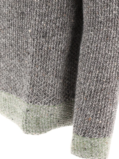 Shop Eckhaus Latta "garden" Sweater In Grey