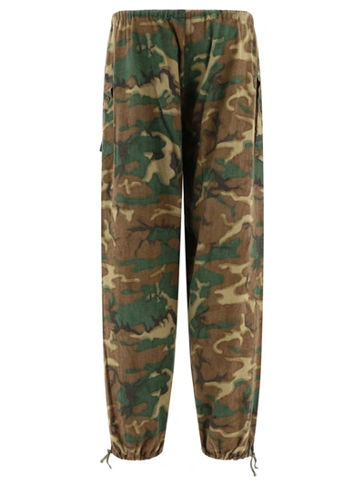 Shop Givenchy Cargo Camouflage Cargo Trousers In Green