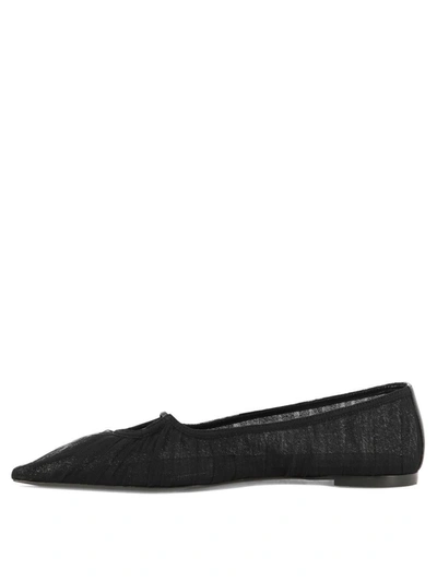 Shop Nensi Dojaka Pointed-toe Ballet Flats In Black
