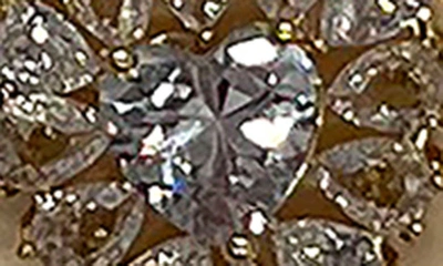 Shop Enchante Cubic Zirconia Heart Stud Earrings & Heart Pendant Necklace In Gold