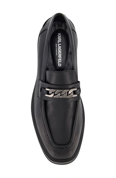 Shop Karl Lagerfeld Paris Chain Link Loafer In Black