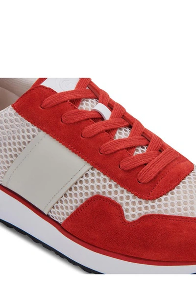 Shop Greats Gender Inclusive Mccarren Sneaker In Red Multi Suede
