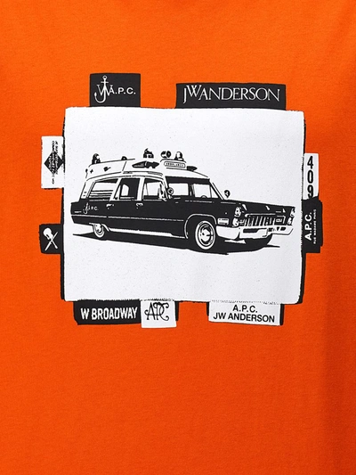Shop Apc A.p.c. T-shirt A.p.c. X Jw Anderson In Orange
