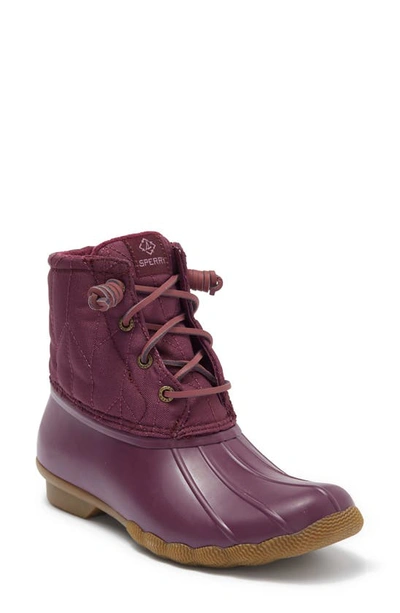 Purple sperry store duck boots