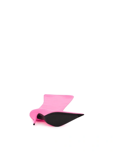 Shop Balenciaga Neon Pink Over-the-knee Statement Women's Boot