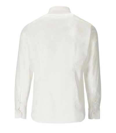Shop Gmf 965 White Poplin Shirt