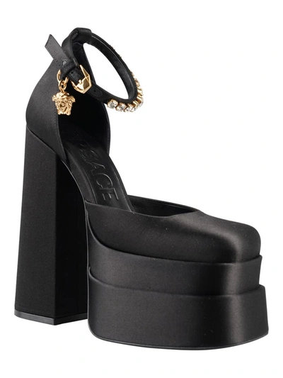 Shop Versace Pumps Shoes In Black