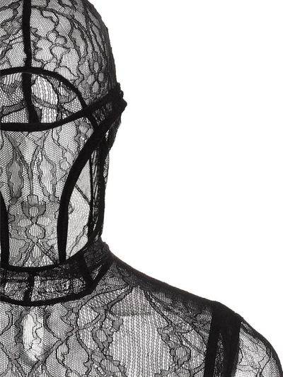 Shop Dion Lee Cut-out Detail Lace Bodysuit In Black