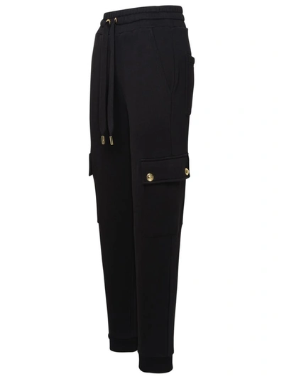 Shop Michael Michael Kors Pantalone Jogger Cargo In Black