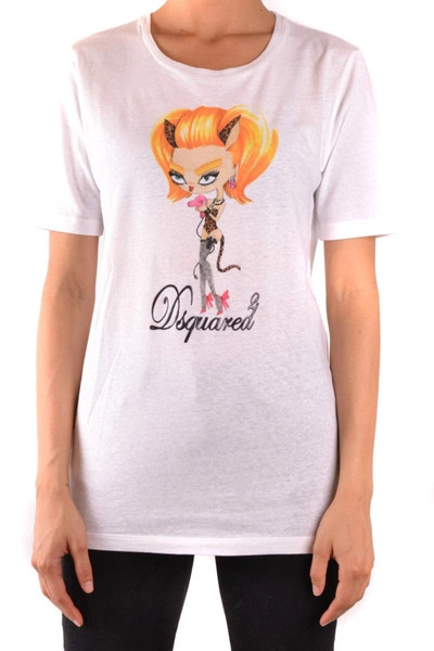Shop Dsquared2 Tshirt Short Sleeves In White