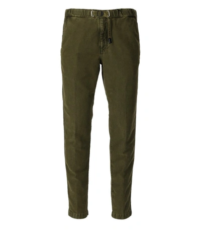 Shop White Sand Greg Military Green Trousers