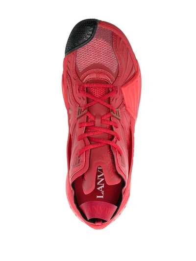 Lanvin Red Flash-x Sneakers In Red