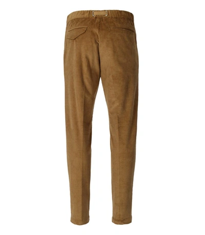 Shop White Sand Greg Honey Ribbed Trousers In Beige