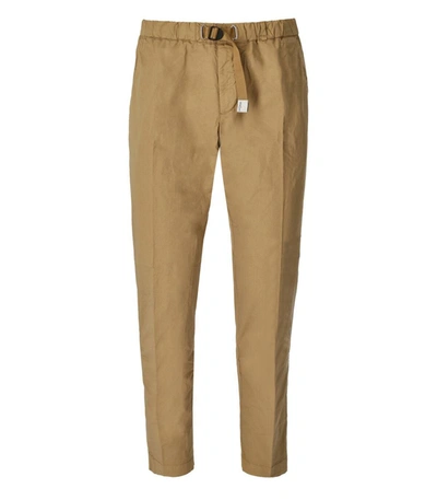 Shop White Sand Greg Beige Chino Trousers