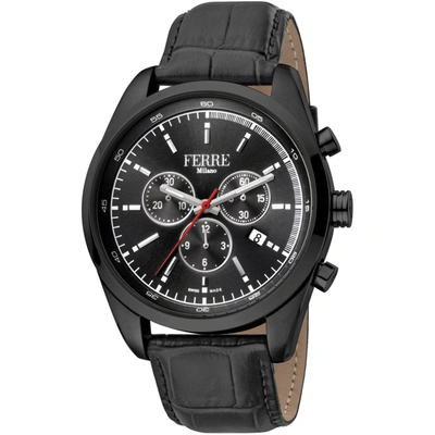 Shop Ferre Milano Men's Black Dial Watch