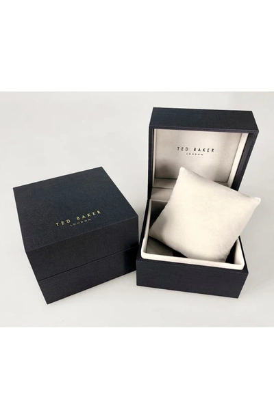 Ted Baker Bow Leather Strap Watch, 36mm In Black