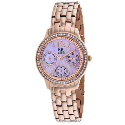 Shop Roberto Bianci Women's Pink Mother Of Pearl Dial Watch In Multi