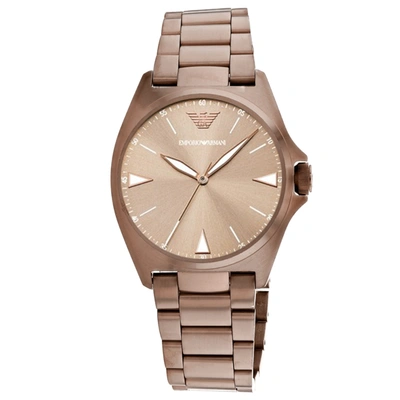 Shop Armani Collezioni Men's Gold Dial Watch