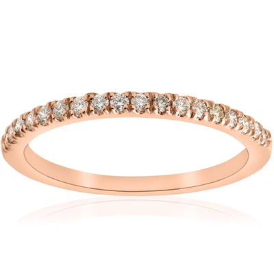 Pompeii3 1/4ct Diamond Wedding Ring 10k Rose Gold In Multi