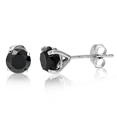 Vir Jewels 1.50 Cttw Black Diamond Stud Earrings Martini Set 14k Gold In White