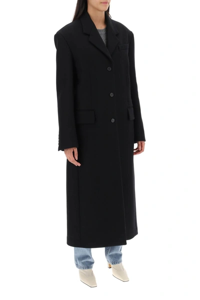 Shop Khaite Bontin Wool Melton Maxi Coat