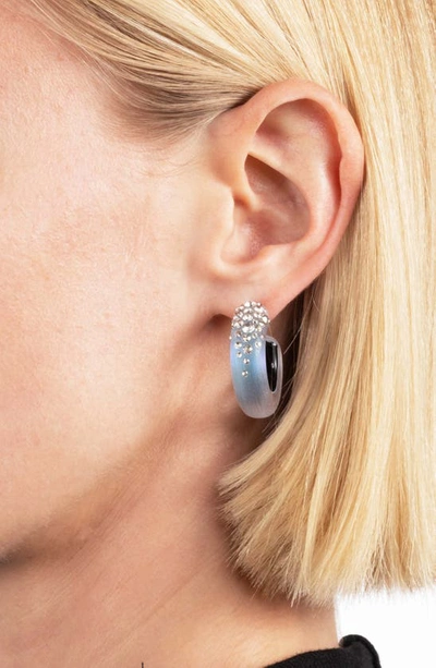 Shop Alexis Bittar Lucite® Crystal Hoop Earrings In Opal