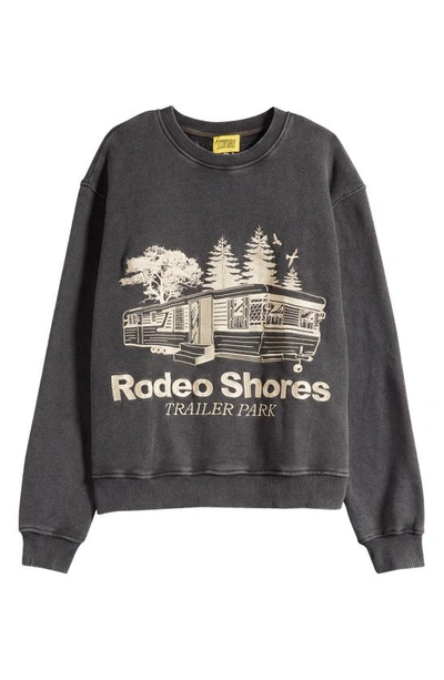 Shop Diet Starts Monday Rodeo Shores Embroidered Sweatshirt In Vintage Black