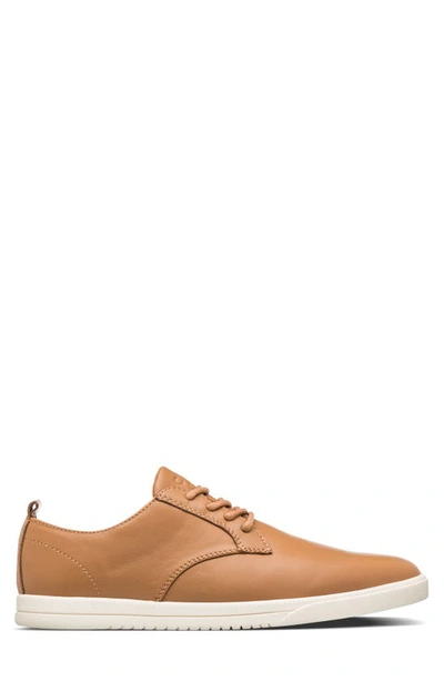 Shop Clae Ellington Sneaker In Camel Brown Leather