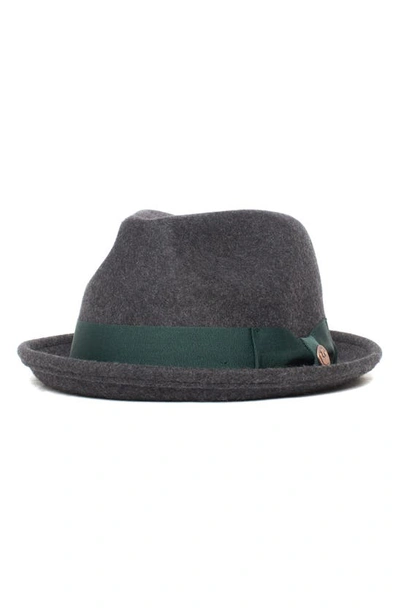 Shop Goorin Bros Charlestowne Wool Pork Pie Hat In Charcoal