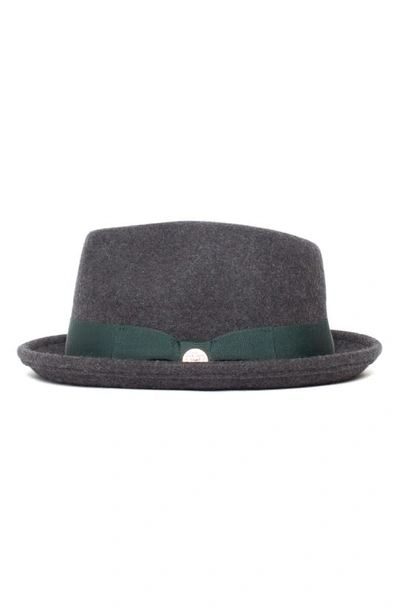 Shop Goorin Bros Charlestowne Wool Pork Pie Hat In Charcoal