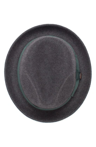 Shop Goorin Bros Charlestowne Wool Pork Pie Hat In Charcoal