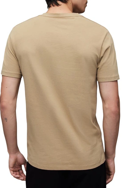 Shop Allsaints Brace Tonic Slim Fit Cotton T-shirt In Sea Clay Green