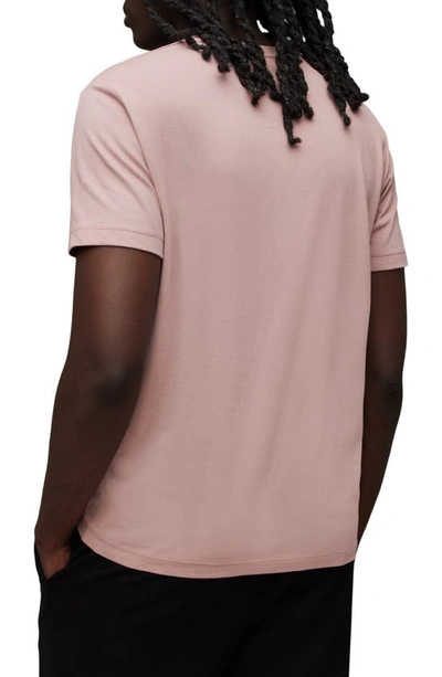 Shop Allsaints Brace Tonic Slim Fit Cotton T-shirt In Brick Pink