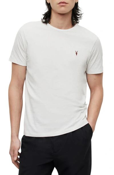 Shop Allsaints Brace Tonic Slim Fit Cotton T-shirt In Soft White