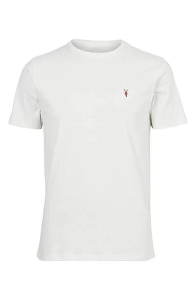 Shop Allsaints Brace Tonic Slim Fit Cotton T-shirt In Soft White