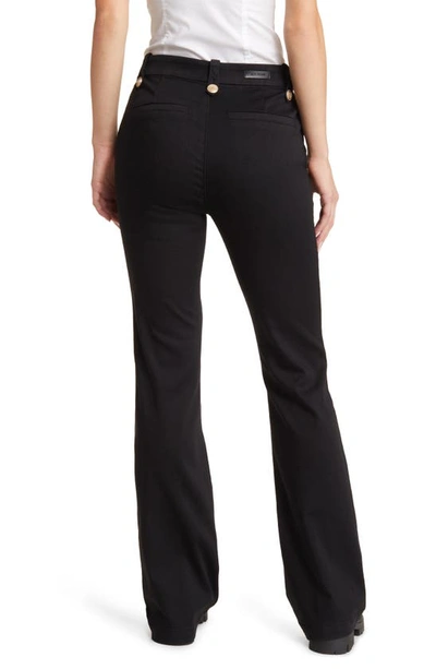 Shop 1822 Denim High Waist Slim Bootcut Sailor Jeans In Black
