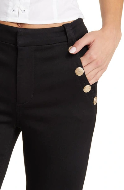 1822 Denim High Waist Slim Bootcut Sailor Jeans In Black