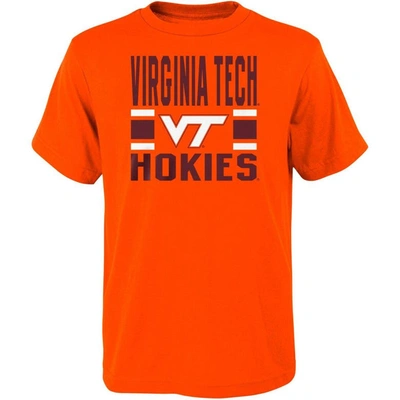 Shop Outerstuff Preschool Maroon/orange Virginia Tech Hokies Fan Wave Short & Long Sleeve T-shirt Combo Pack