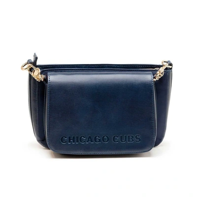 Shop Lusso Chicago Cubs Rianna Multi Pouchette Bag In Navy