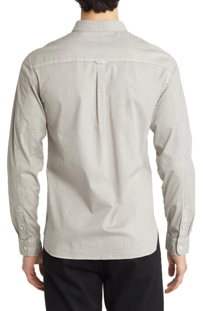 Shop Allsaints Hawthorne Slim Fit Button-up Shirt In Frosted Taupe