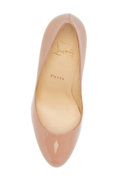Shop Christian Louboutin Dolly Patent Pump In Beige