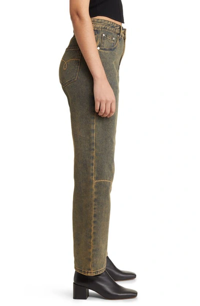 Shop House Of Sunny Courtyard Straight Leg Jeans In Clay