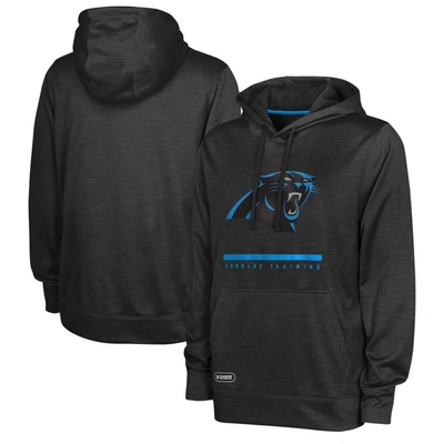 Shop Outerstuff Black Carolina Panthers Speed Drill Streak Pullover Hoodie