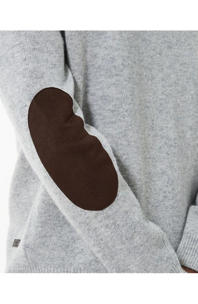 Barbour Man Sweater Grey Size S Wool In Light Grey Marl