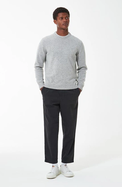 Barbour Man Sweater Grey Size S Wool In Light Grey Marl